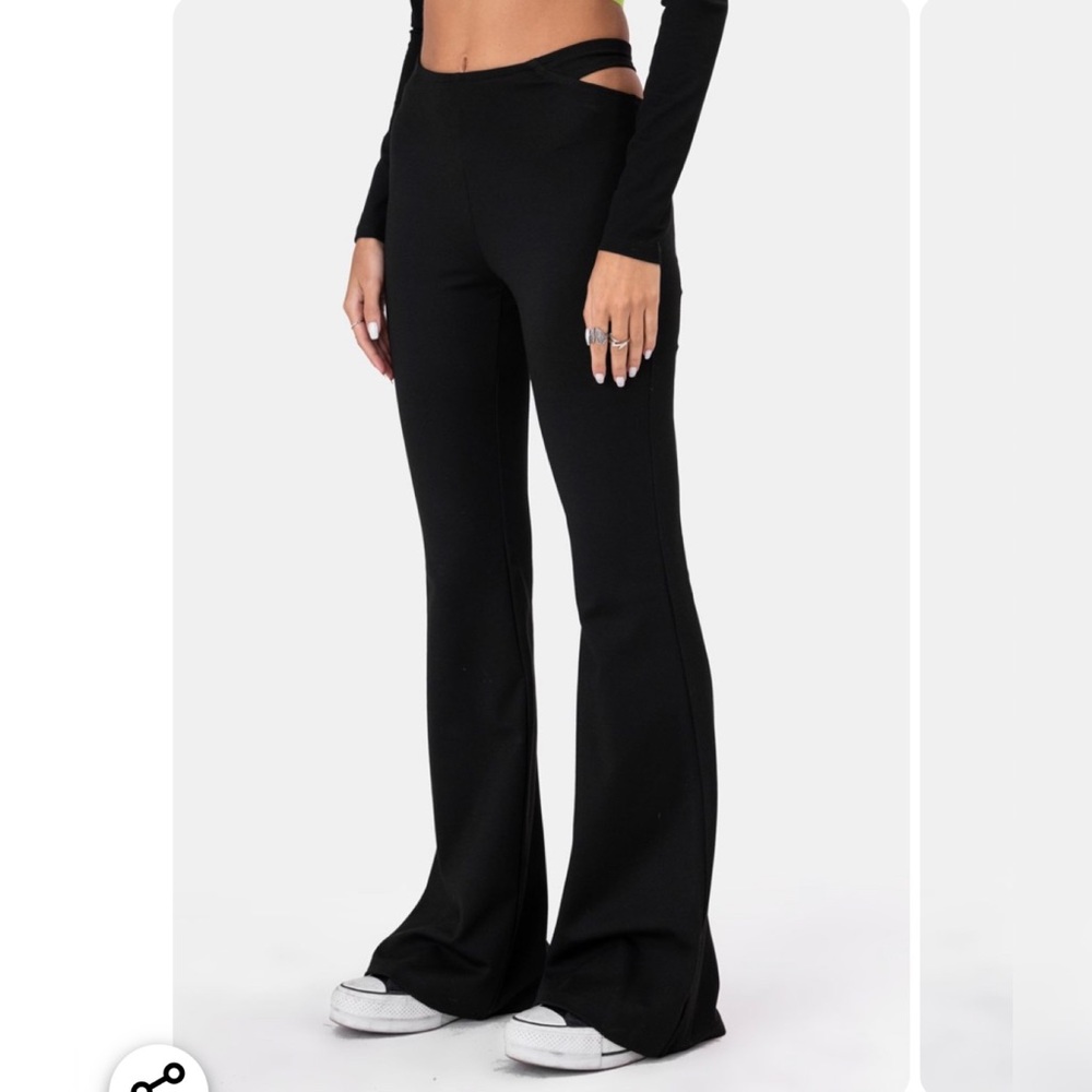 Adika Lion Cut-out Flared Pants - Size S